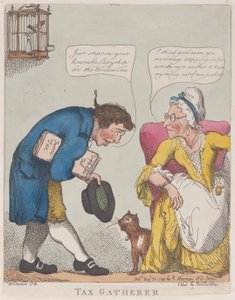 Skatteopkræver, 30. august 1799., 30. august 1799. af Thomas Rowlandson