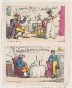 Kunsten at genialt plage, 1808., 1808. af Thomas Rowlandson