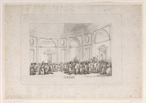 Banken, januar 1792 genudgivet., januar 1792 genudstedt. af Thomas Rowlandson