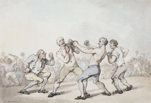 Boksekampen, af Thomas Rowlandson