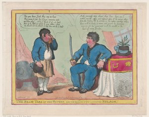 The Brave Tars of the Victory, and The Remains of the Lamented Nelson!, 1. maj 1806., 1. maj 1806. af Thomas Rowlandson