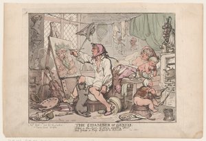 Genius Kammer, 2. april 1806., 2. april 1806. af Thomas Rowlandson