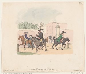 The College Gate, 1. maj 1803., 1. maj 1803. af Thomas Rowlandson