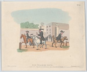 The College Gate, 1. maj 1803., 1. maj 1803. af Thomas Rowlandson