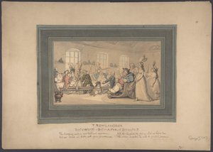 Baths bekvemmeligheder: En offentlig morgenmad af Thomas Rowlandson