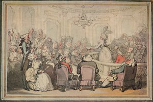 Koncerten. Fra Matthew Brambles Trip to Bath., c1780-1820, 1923 af Thomas Rowlandson