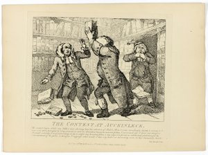 Konkurrencen ved Auckinleck, fra Boswells Tour of the Hebrides af Thomas Rowlandson