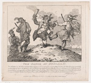 The Dance on Dun-Can Picturesque Beautys of Boswell, Part the Second, 15. maj 1786., 15. maj 1786 af Thomas Rowlandson