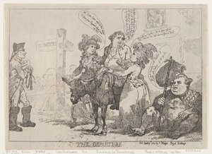 Afgangen, 29. april 1784., 29. april 1784. af Thomas Rowlandson