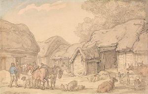 Gårdspladsen af Thomas Rowlandson