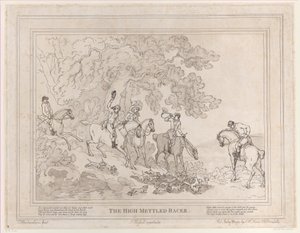 Jægeren fra The Life of a Racehorse eller The High-Mettled Racer, 20. juli 1789., 20. juli 1789 af Thomas Rowlandson