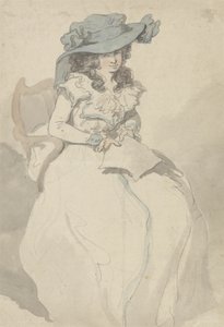 Kærlighedsbrevet, ca. 1790 (pen & blæk og akvarel på papir) af Thomas Rowlandson