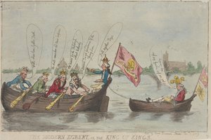 Den moderne Egbert, eller Kongernes Konge af Thomas Rowlandson