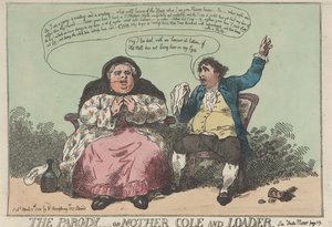 Parodien – eller Mor Cole og Lederen af Thomas Rowlandson