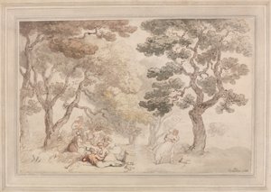 Picnic af Thomas Rowlandson