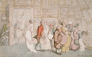 Portrætmalerens forværelse, 1809 af Thomas Rowlandson
