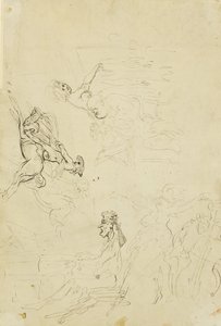 Posthuset, ca. 1778–80 af Thomas Rowlandson