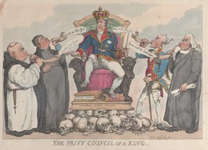 En konges hemmelige råd, 28. marts 1815., 28. marts 1815. af Thomas Rowlandson