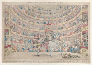 The Prospect Before Us, respektfuldt dedikeret til disse sangere, dansere, & Mu..., 13. januar 1791. af Thomas Rowlandson