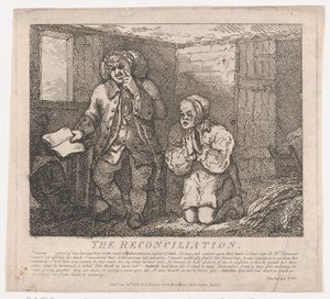 The Reconciliation Picturesque Beauties of Boswell, Part the Second, 20. juni 1786., 20. juni 1786 af Thomas Rowlandson