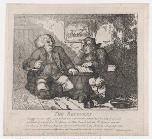 The Recovery Picturesque Beautys of Boswell, Part the Second, 20. juni 1786., 20. juni 1786. af Thomas Rowlandson