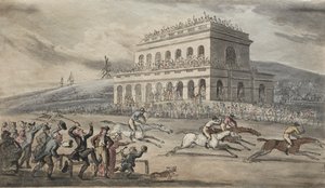 Rev. Dr. Syntax taber sine penge på racerbanen i York af Thomas Rowlandson