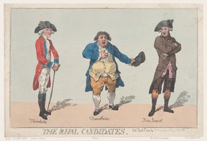 Konkurrentkandidaterne, 8. april 1784., 8. april 1784. af Thomas Rowlandson