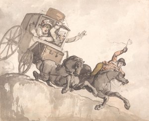 Den bortløbne træner af Thomas Rowlandson
