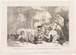 Den triste opdagelse af den nådeløse lærling, 30. november 1785., 30. november 1785. af Thomas Rowlandson
