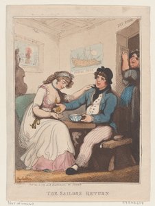 Sømandens Hjemkomst, 10. oktober 1799., 10. oktober 1799. af Thomas Rowlandson