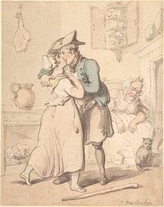 Sømandens hjemkomst fra aktiv tjeneste af Thomas Rowlandson