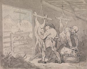 Slagteriet af Thomas Rowlandson