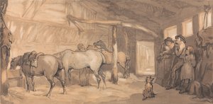 Stalden ved et krohus af Thomas Rowlandson