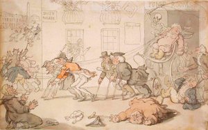 Dødens scene af Thomas Rowlandson