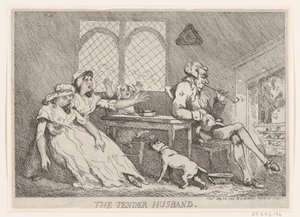 Den ømme ægtemand, 28. juli 1786., 28. juli 1786. af Thomas Rowlandson