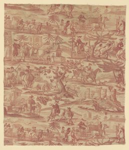 The Travels of Doctor Syntax (møbelstof) af Thomas Rowlandson