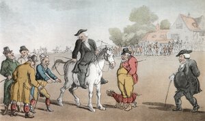 Præsten sælger sin hest, illustration fra 