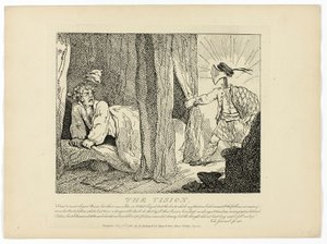 Visionen, fra Boswells Tour of the Hebrides af Thomas Rowlandson