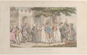 The Weddings, fra The Vicar of Wakefield, 1. maj 1817., 1. maj 1817. af Thomas Rowlandson