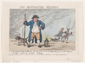 The Westminster Watchman, 12. april 1784., 12. april 1784. af Thomas Rowlandson