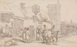 Woolpack Inn af Thomas Rowlandson