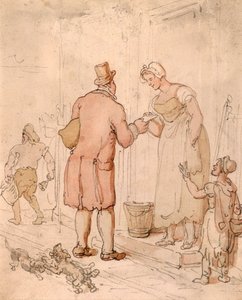 Postbuddet, begyndelsen af 1800-tallet af Thomas Rowlandson