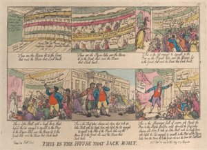 Dette er huset, som Jack byggede, 27. september 1809., 27. september 1809. af Thomas Rowlandson