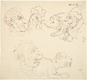 Tre karikaturer