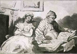 "Det er ikke antikviteter alene kan glæde øjet", pub. af T. Smith af Thomas Rowlandson