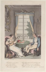 Titelblad, fra Napoli og Campagna Felice: i en række breve rettet..., 1. juni 1815. af Thomas Rowlandson