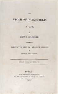 Titelside fra The Vicar of Wakefield, 1817., 1817. af Thomas Rowlandson