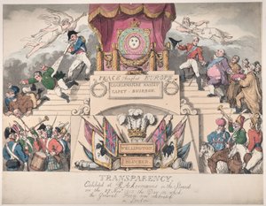 Gennemsigtighed: Udstillet hos R. Ackermann i Stranden den 27. november ..., 27. november 1815. af Thomas Rowlandson