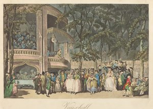 Vauxhall Gardens af Thomas Rowlandson