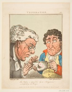 Venation Le Brun Travested, eller Caricatures of the Passions, 21. januar 1800. af Thomas Rowlandson